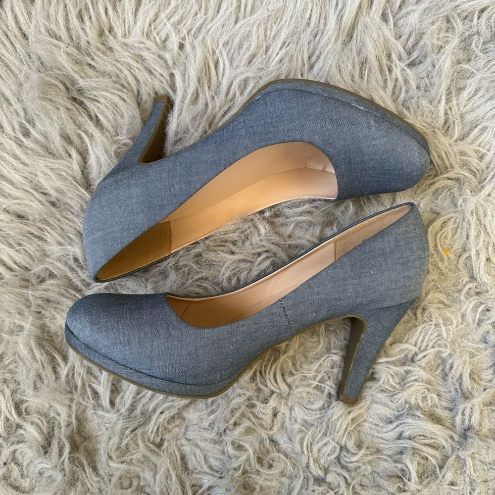 Call It Spring Cinderella Denim heels